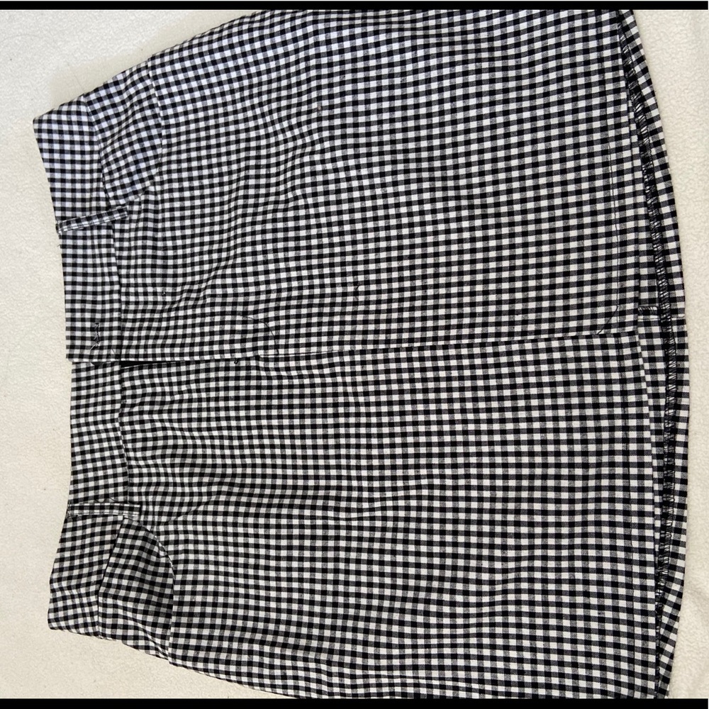 Plaid pencil skirt